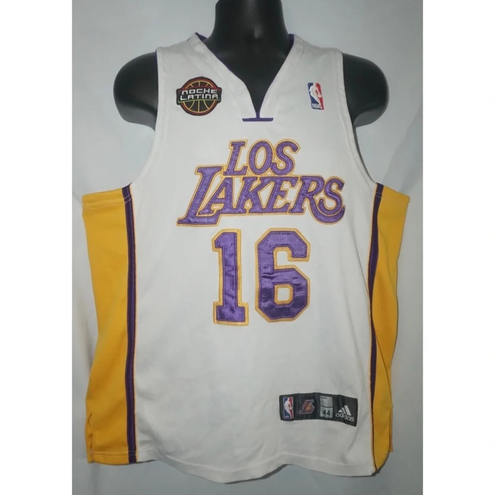 Pau Gasol Los Angeles Lakers Noche Latina Latin Nights Jersey  M 44